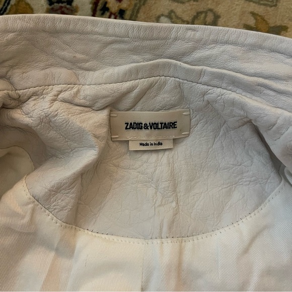 Zadig and Voltaire Lamb Leather Jacket - Picture 8 of 12